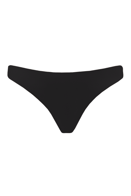 ELENA / DEEP UNICOLOR - PANTY - NEGRO SHINE