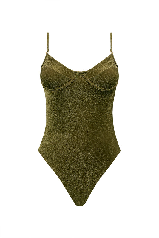 CHIARA / SPARKLY -  ENTERIZO - NEGRO SPARKLY