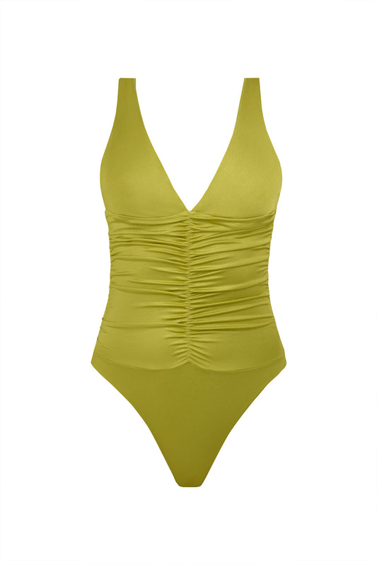 SALMA / SHINE - ENTERIZO - VERDE OLIVA