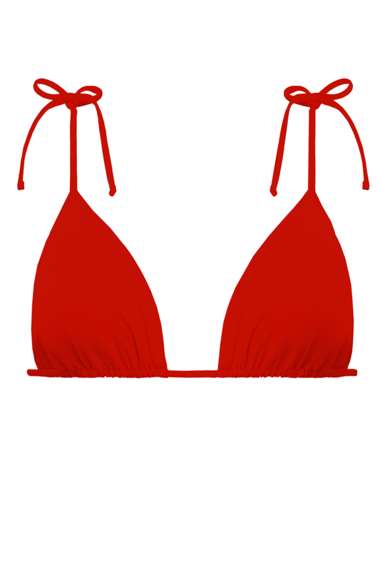 EMILIA / UNICOLOR - TOP - ROJO SHINE